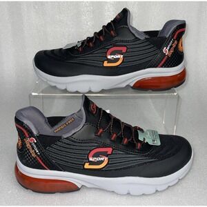 S Sport By Skechers Ryle Black Slip On Step-Ins Sneakers Big Boys Size 5 New